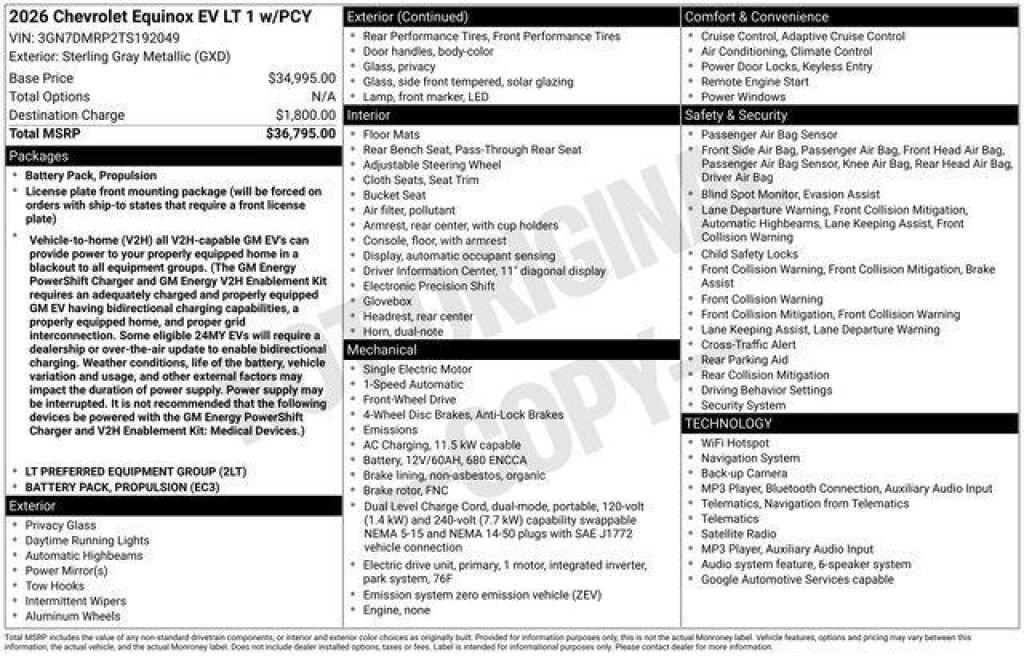 2026 Chevrolet Equinox EV in Englewood, CO