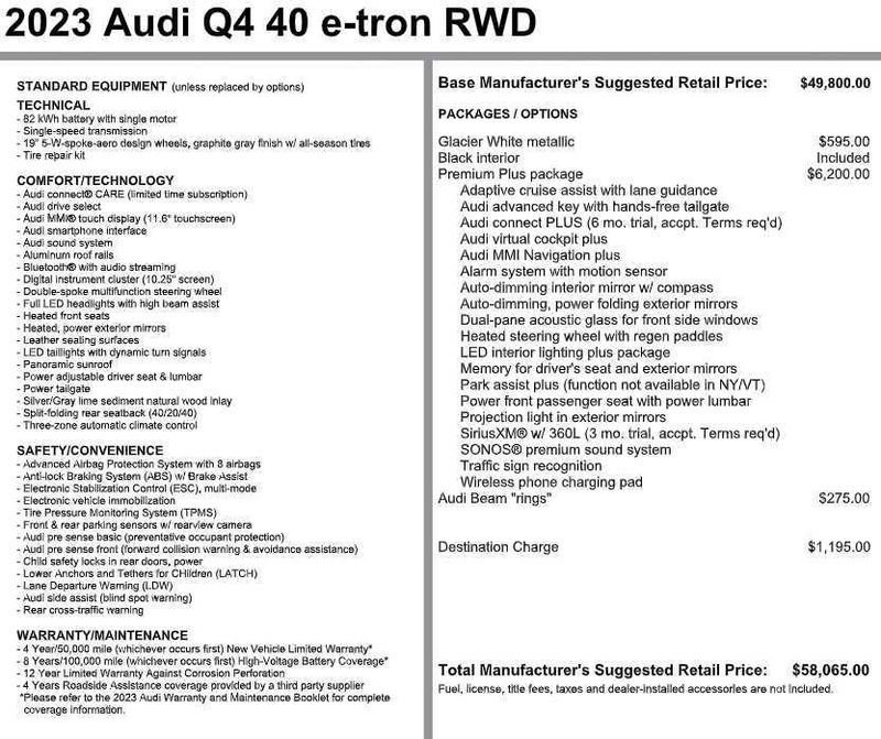 2023 Audi Q4 e-tron in Sacramento, CA