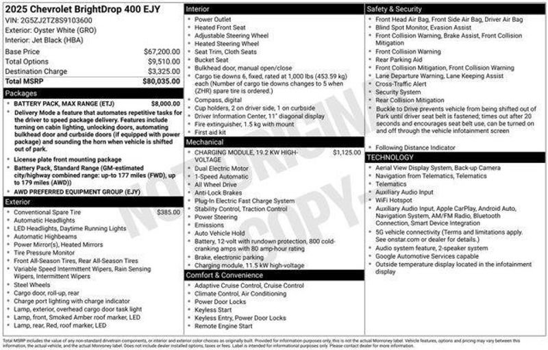 2025 Chevrolet BrightDrop 400 in Fridley, MN