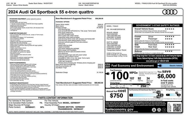 2024 Audi Q4 e-tron Sportback in Phoenix, AZ