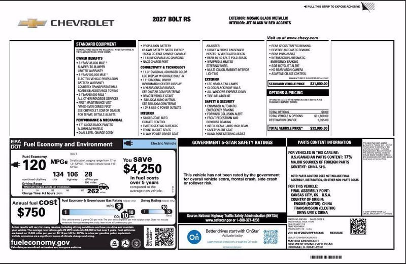 2027 Chevrolet Bolt in Chicago, IL